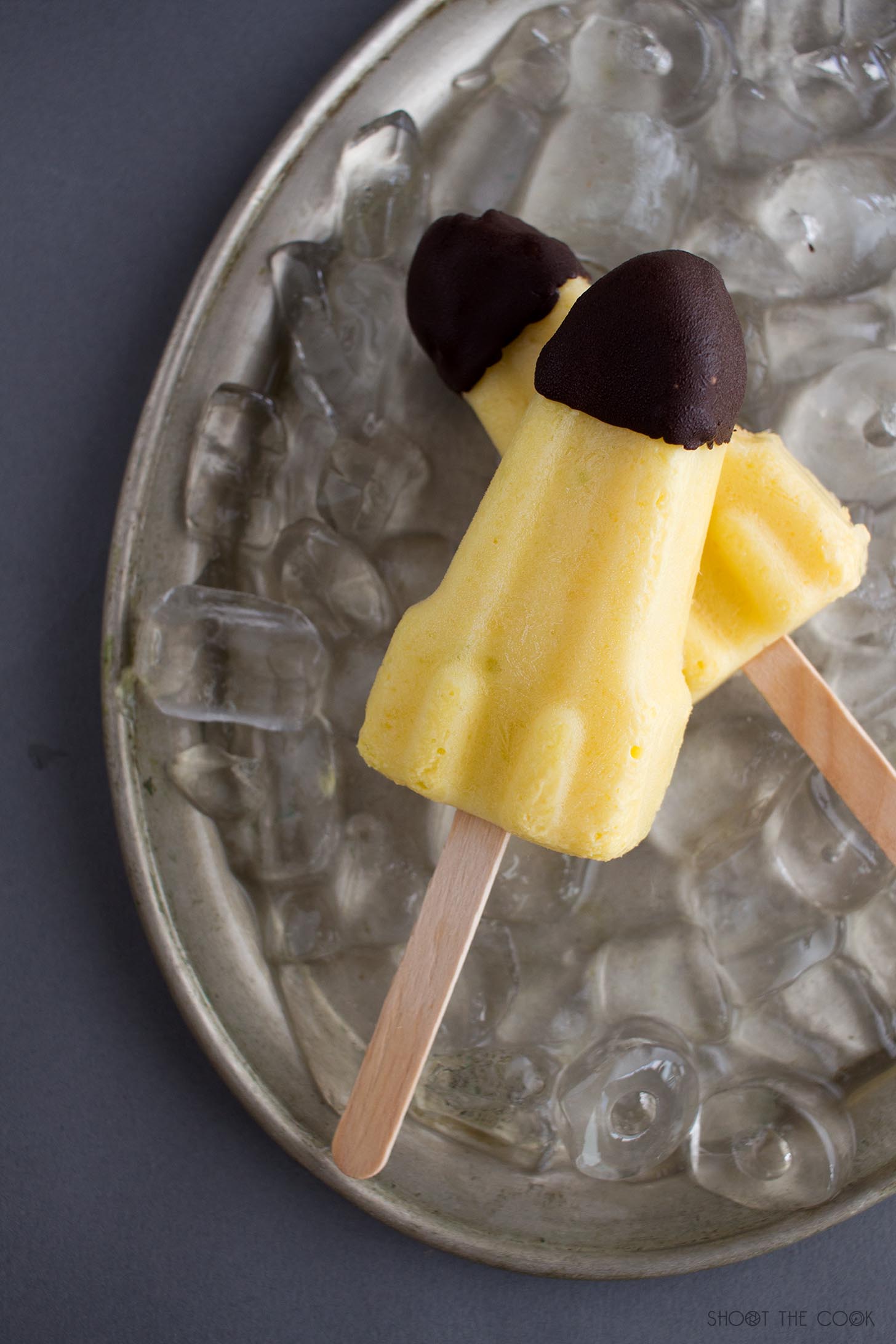 receta polos de mango y chocolate