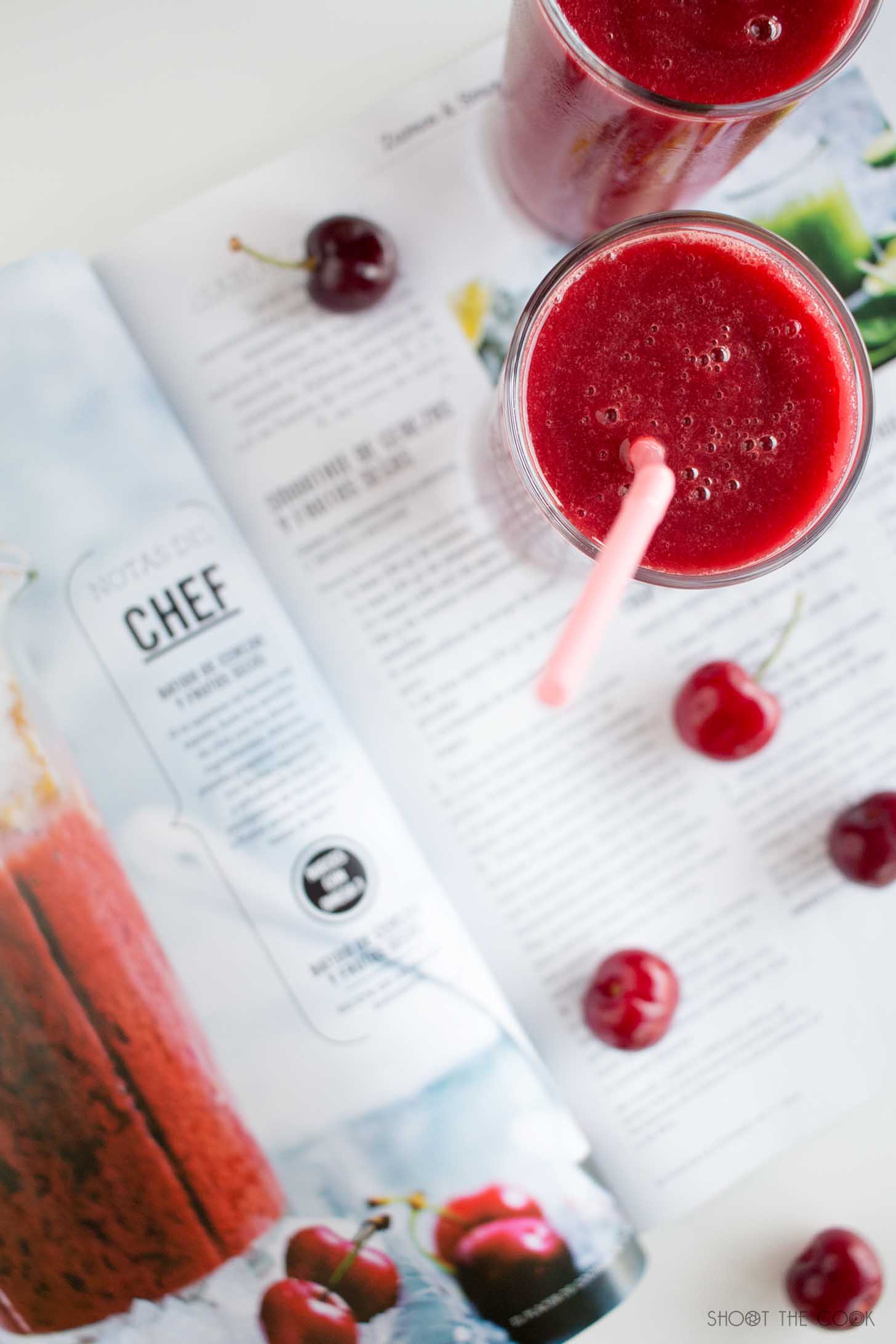 batido de cerezas
