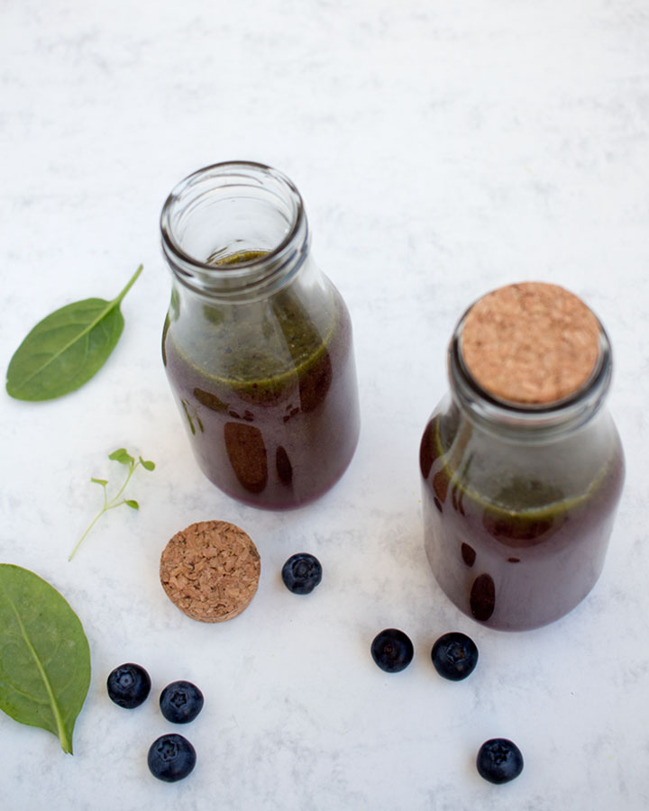 batido verde de espinacas y jengibre