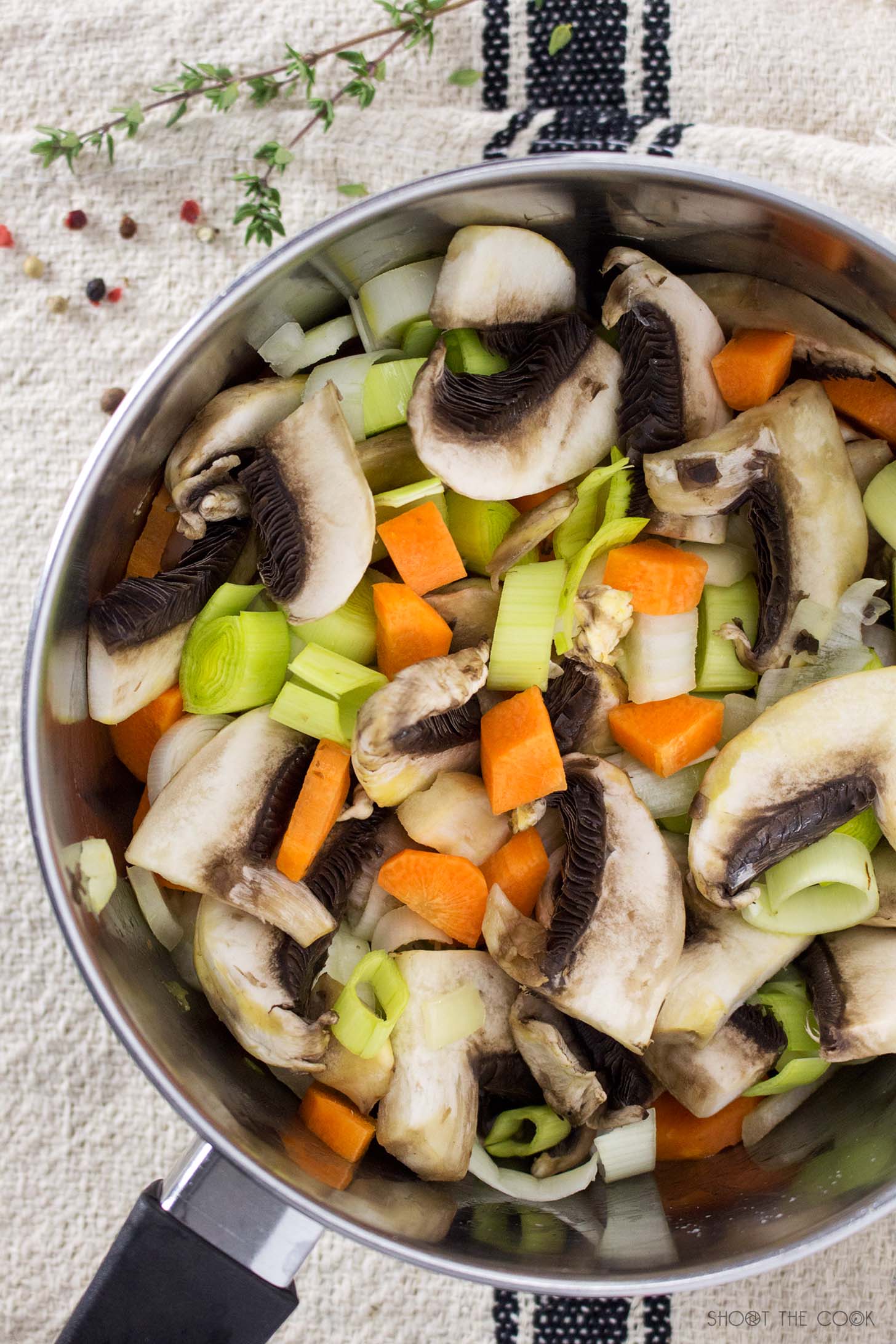 Caldo de verduras casero