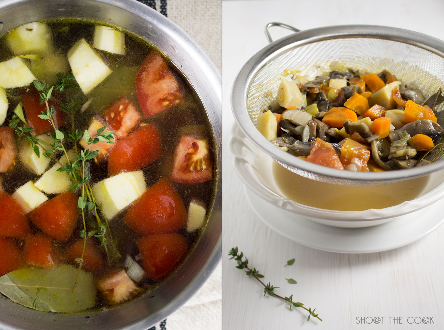 Receta de caldo de verduras