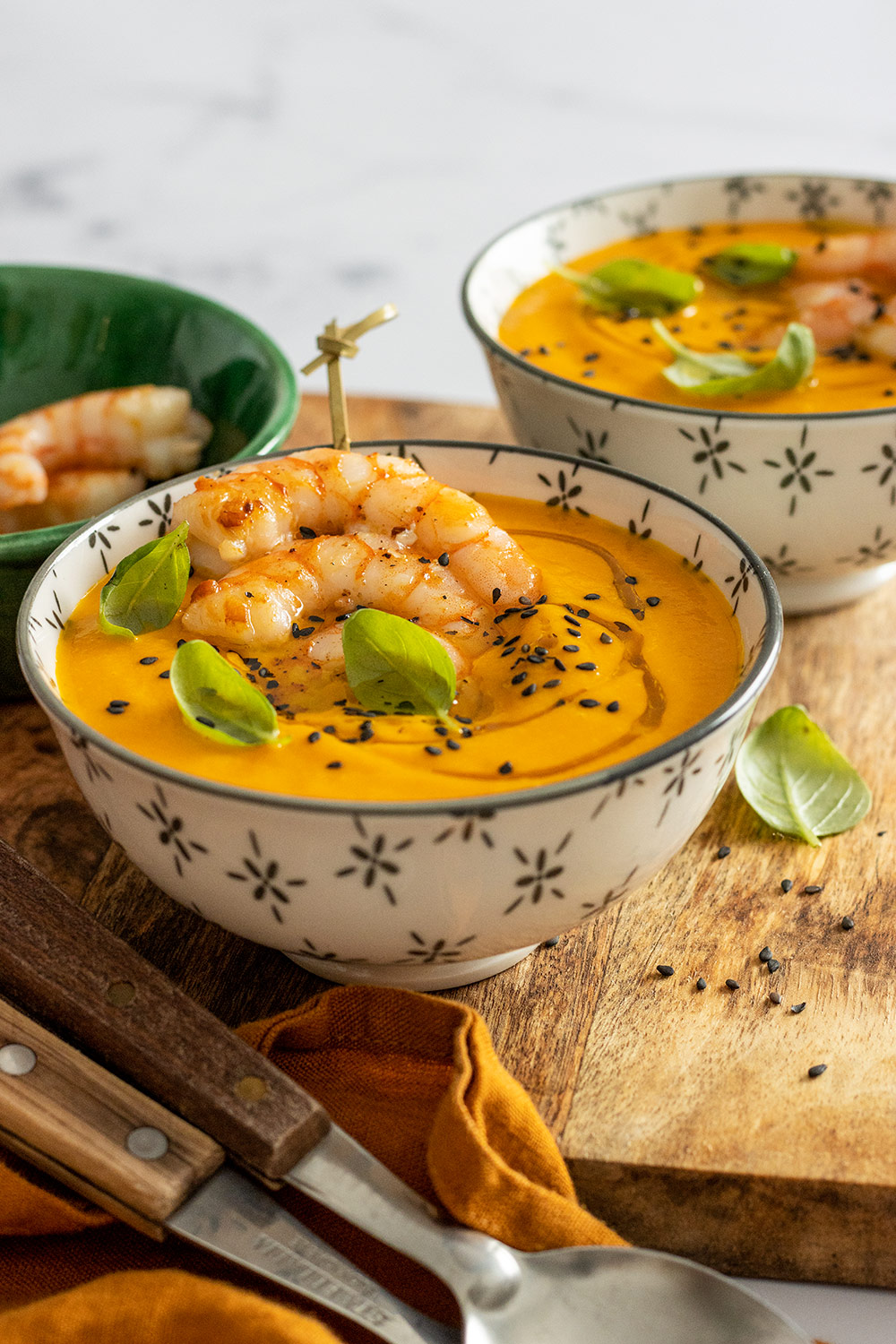 Crema de zanahoria y curry