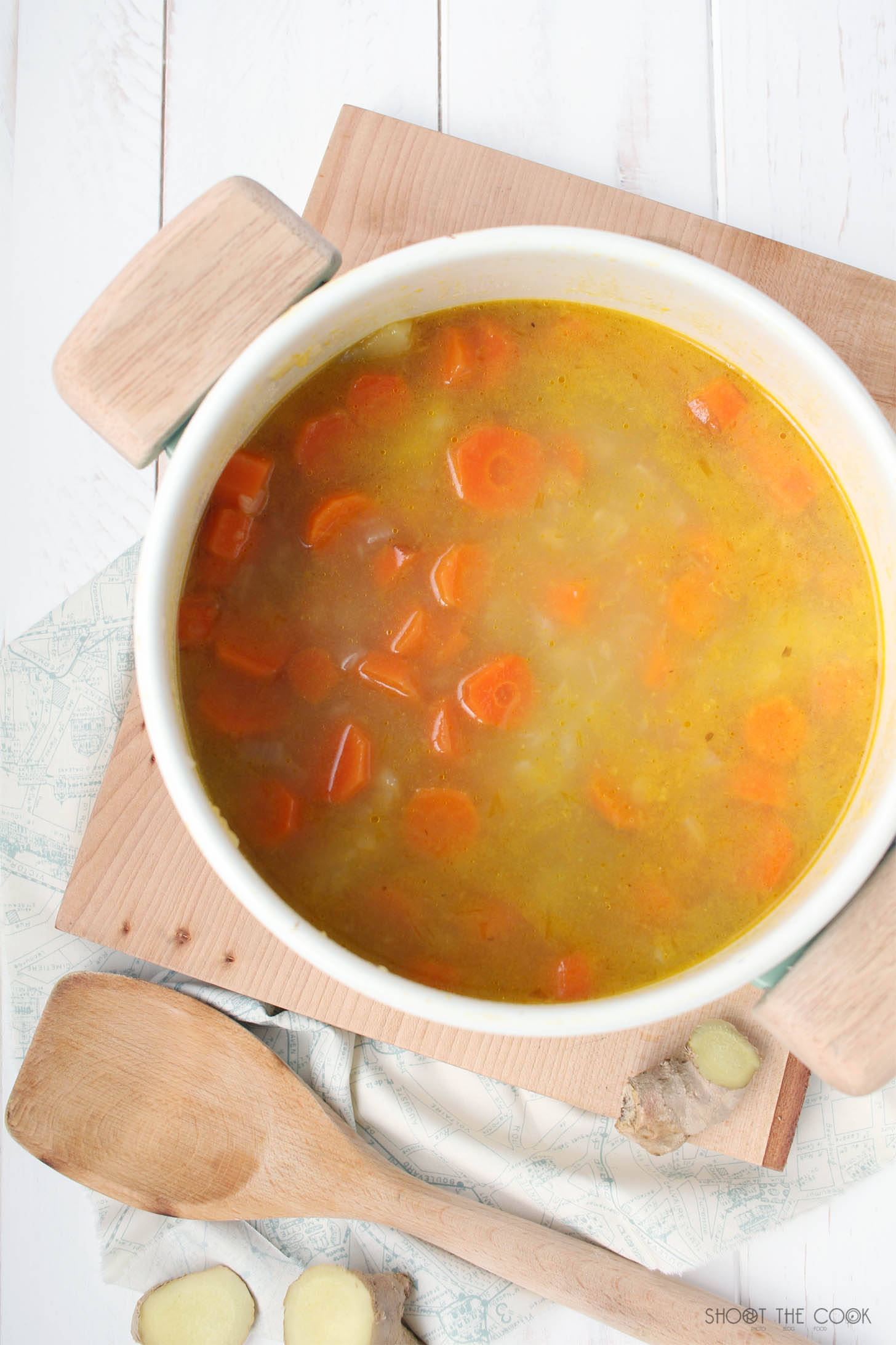 crema de zanahoria y jengibre