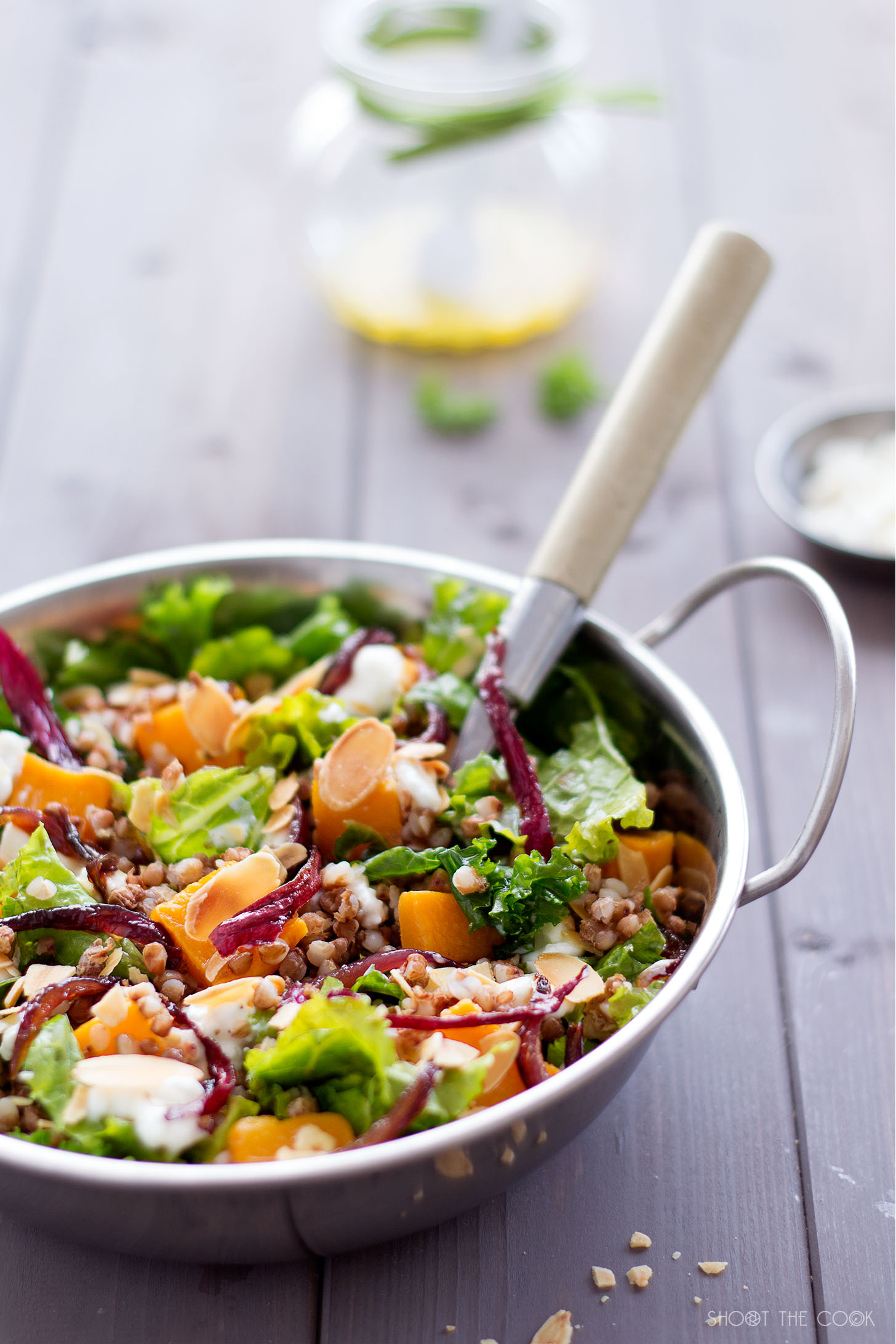 Buckwheat and pumpkin salad