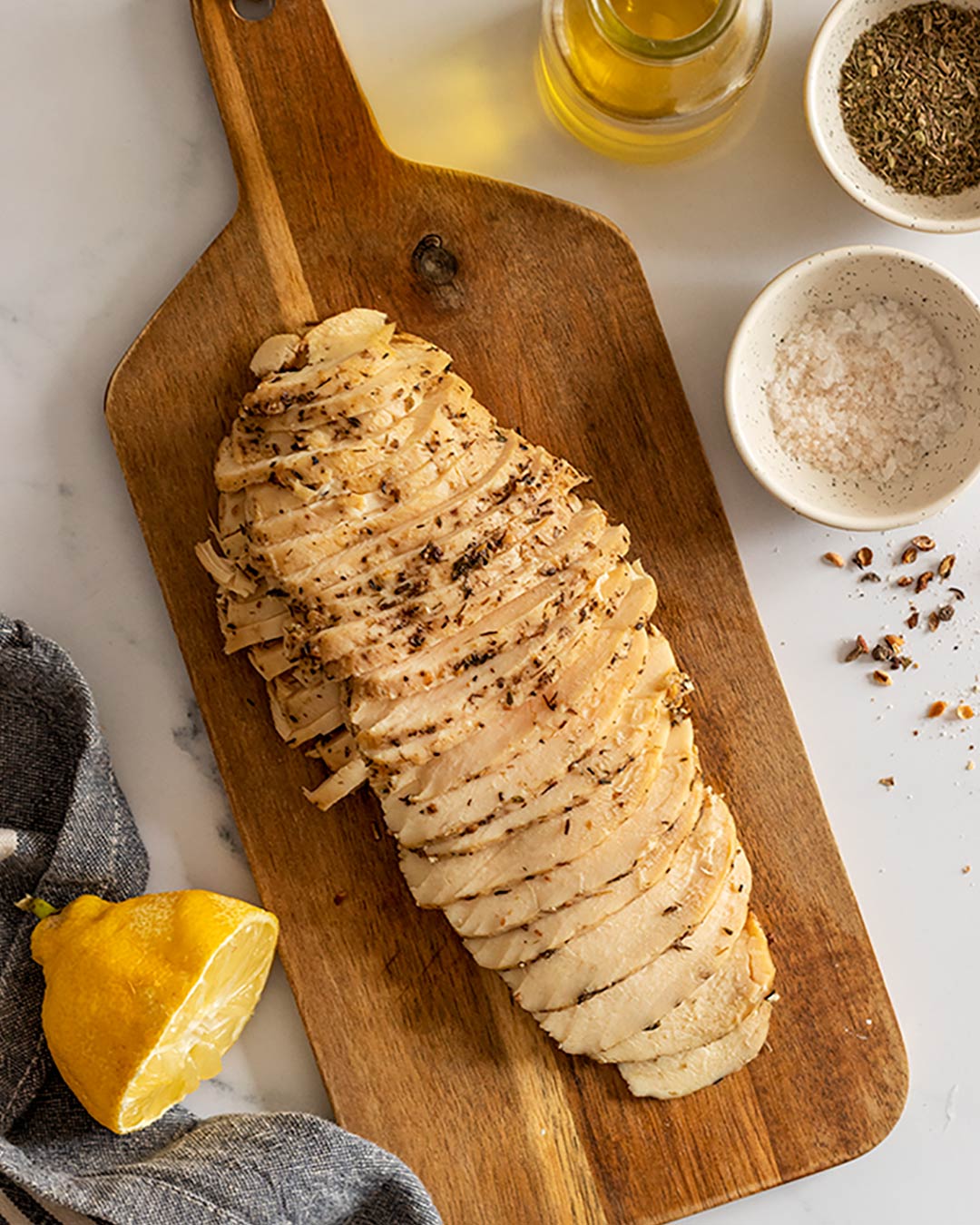 Fiambre de pollo casero