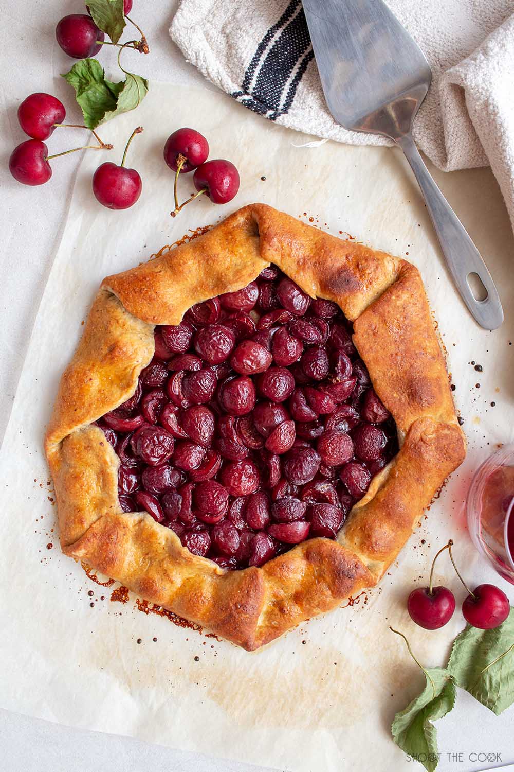 Galette de cerezas facil