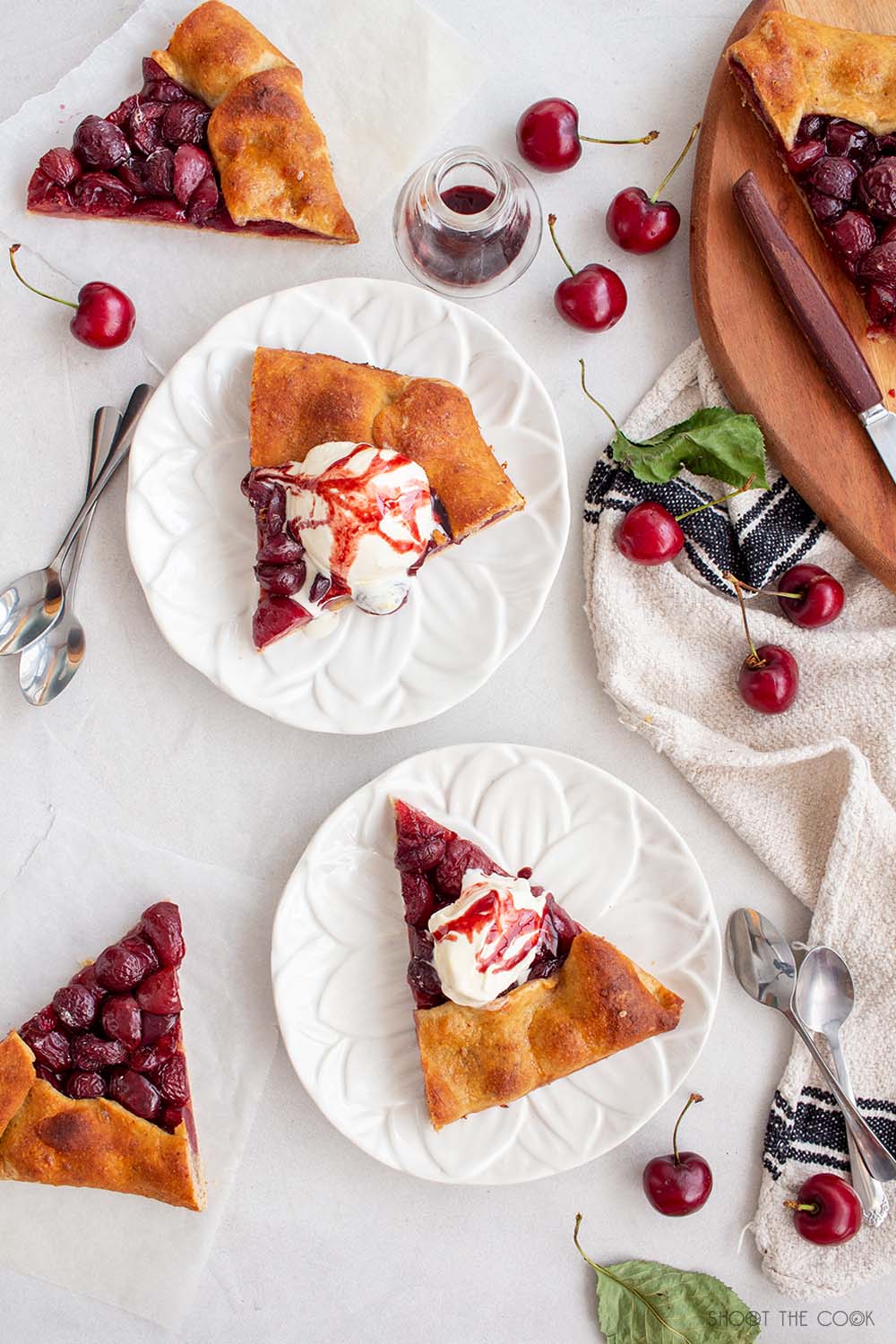 Galette de cerezas