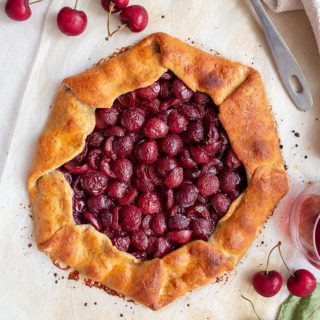 Galette de cerezas