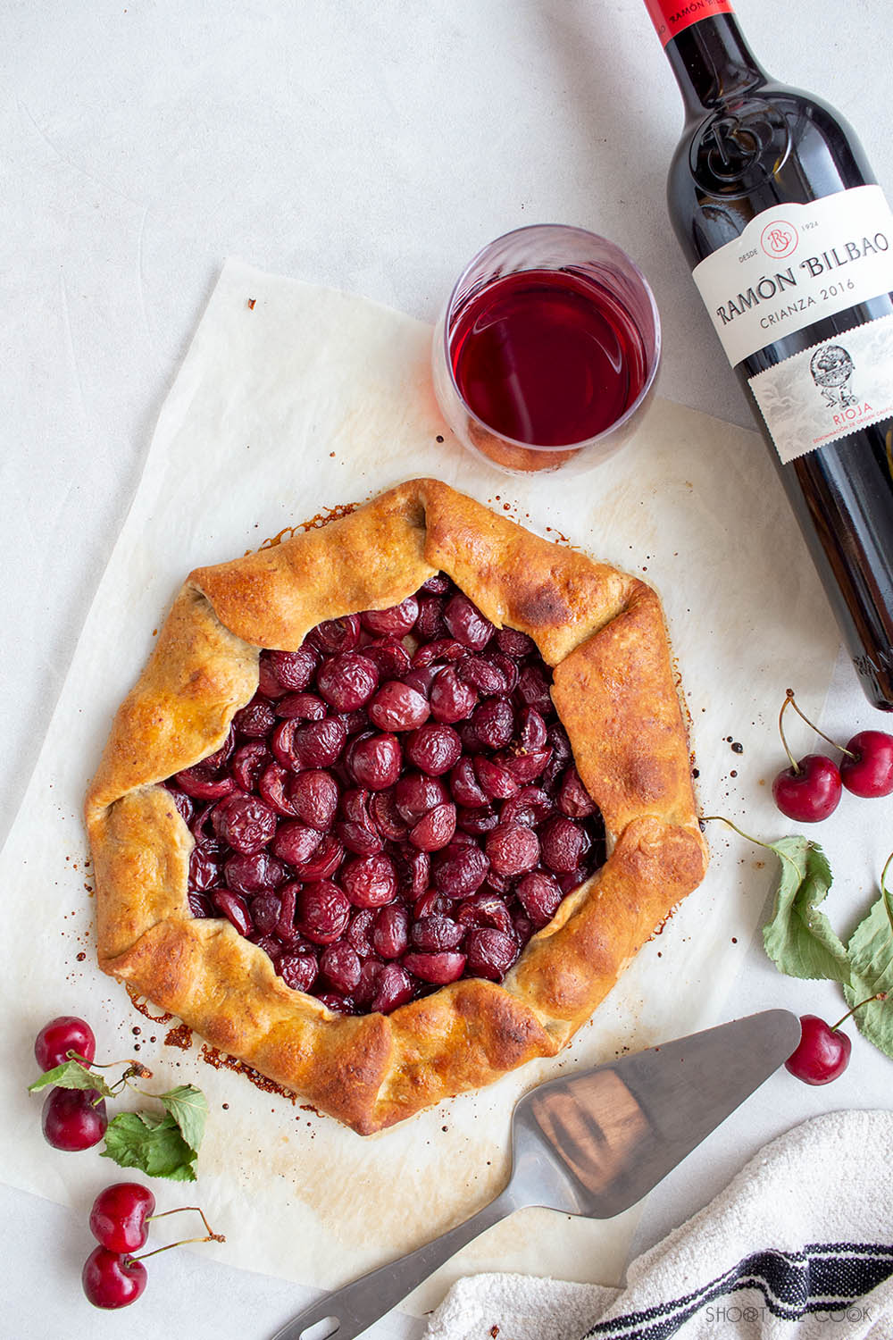 Galette de cerezas facil