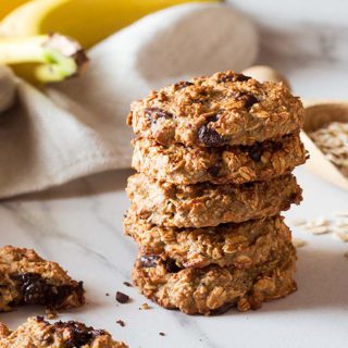 galletas de avena y plátano