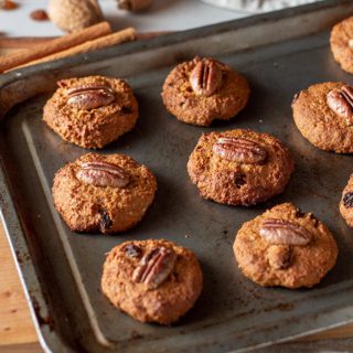 galletas de nuez y avena veganas