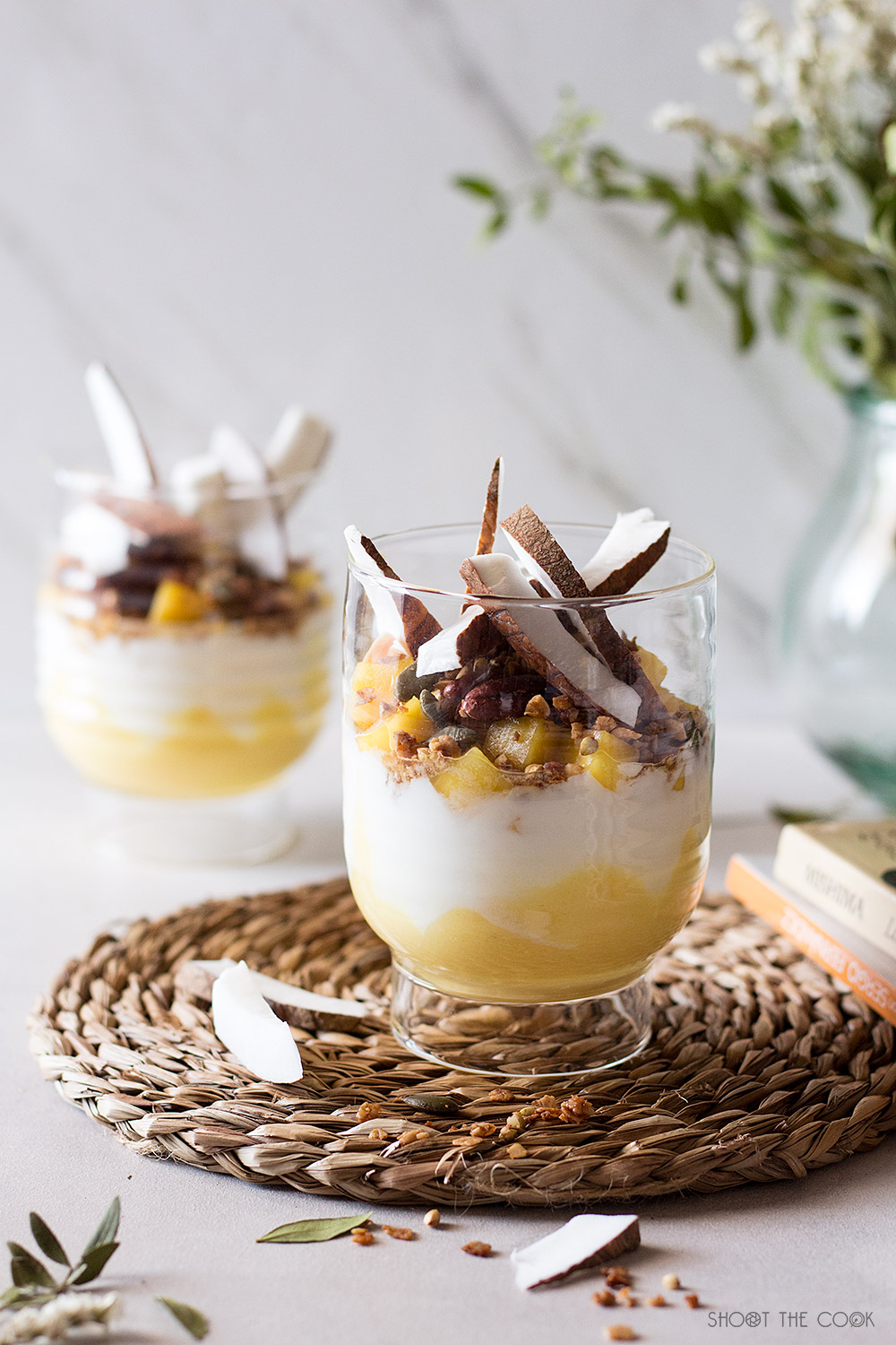 Granola casera de coco
