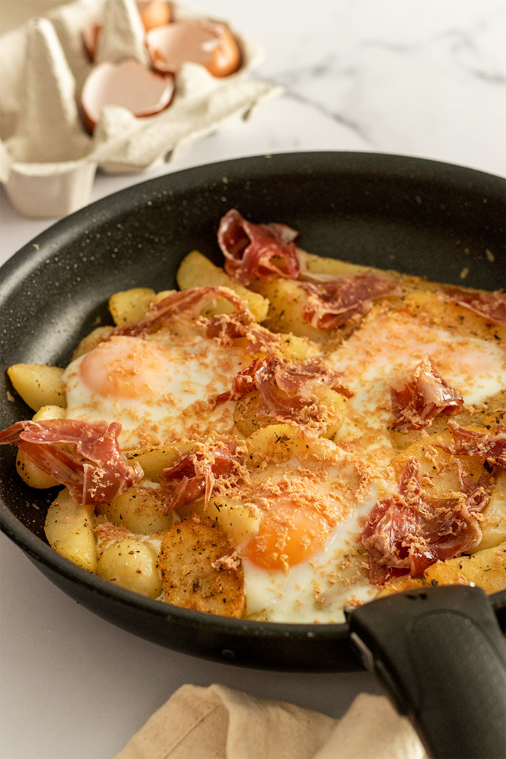 Huevos rotos saludables en 15 minutos