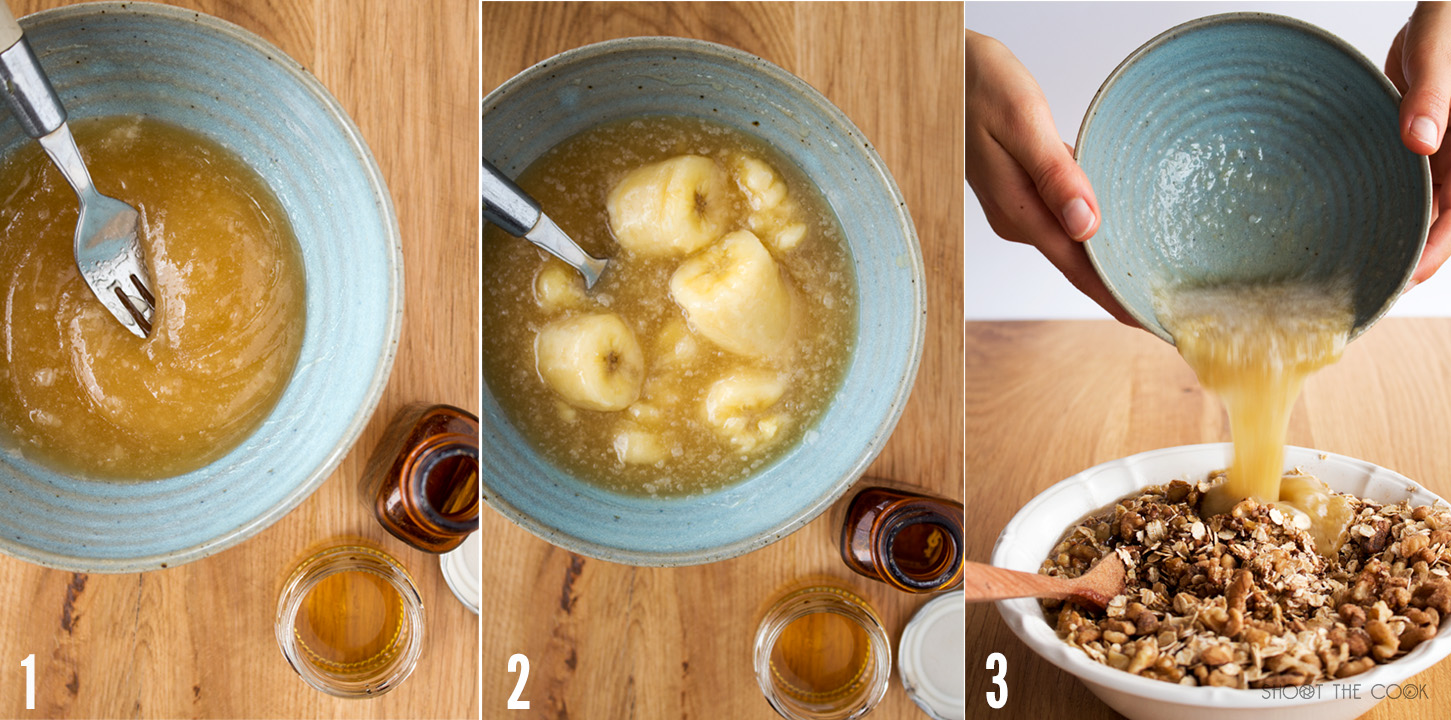 Muesli crujiente de plátano