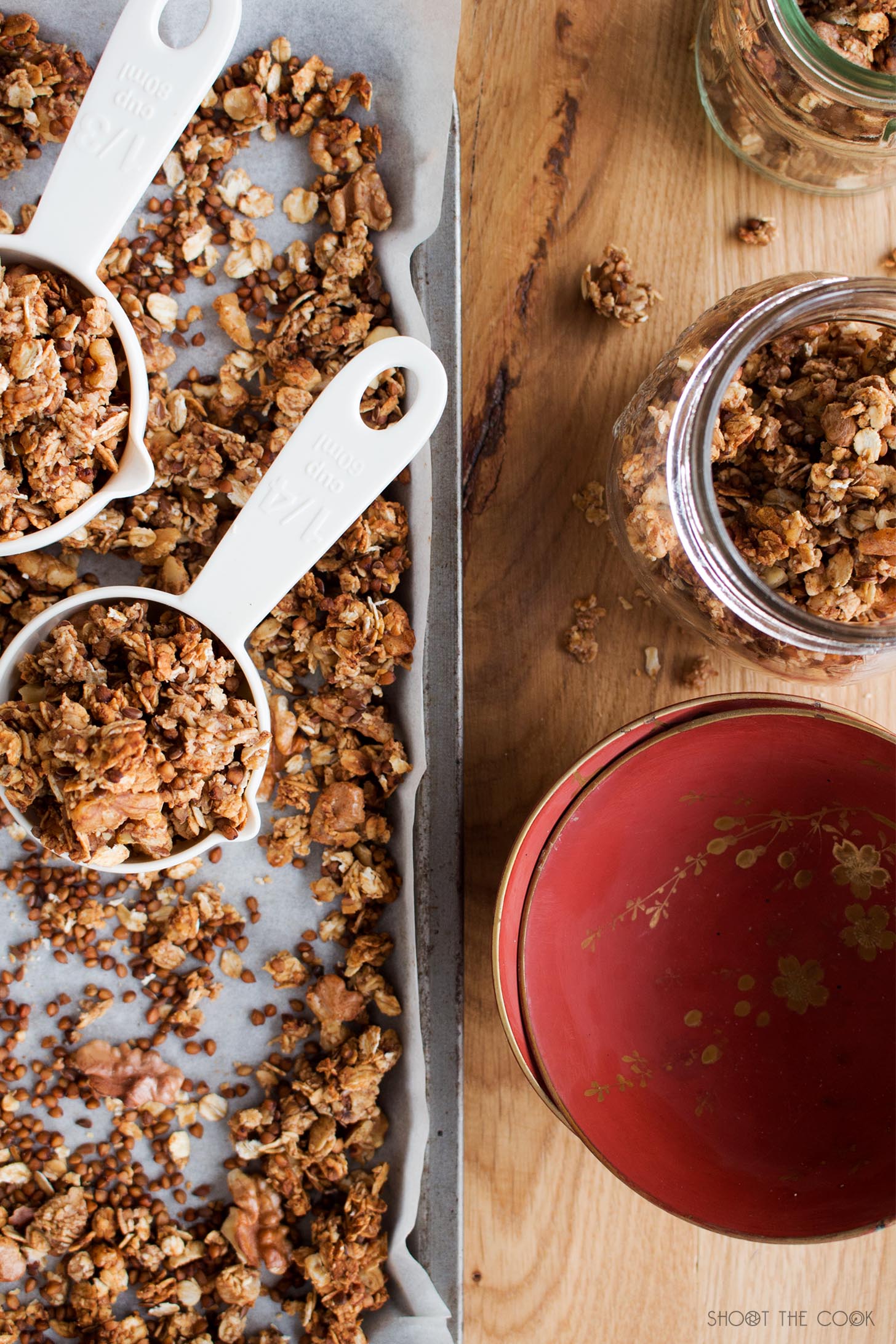 Muesli crujiente de plátano