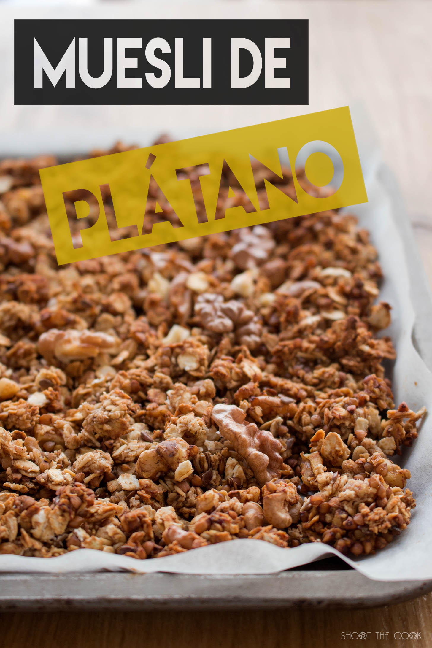 Muesli crujiente de plátano