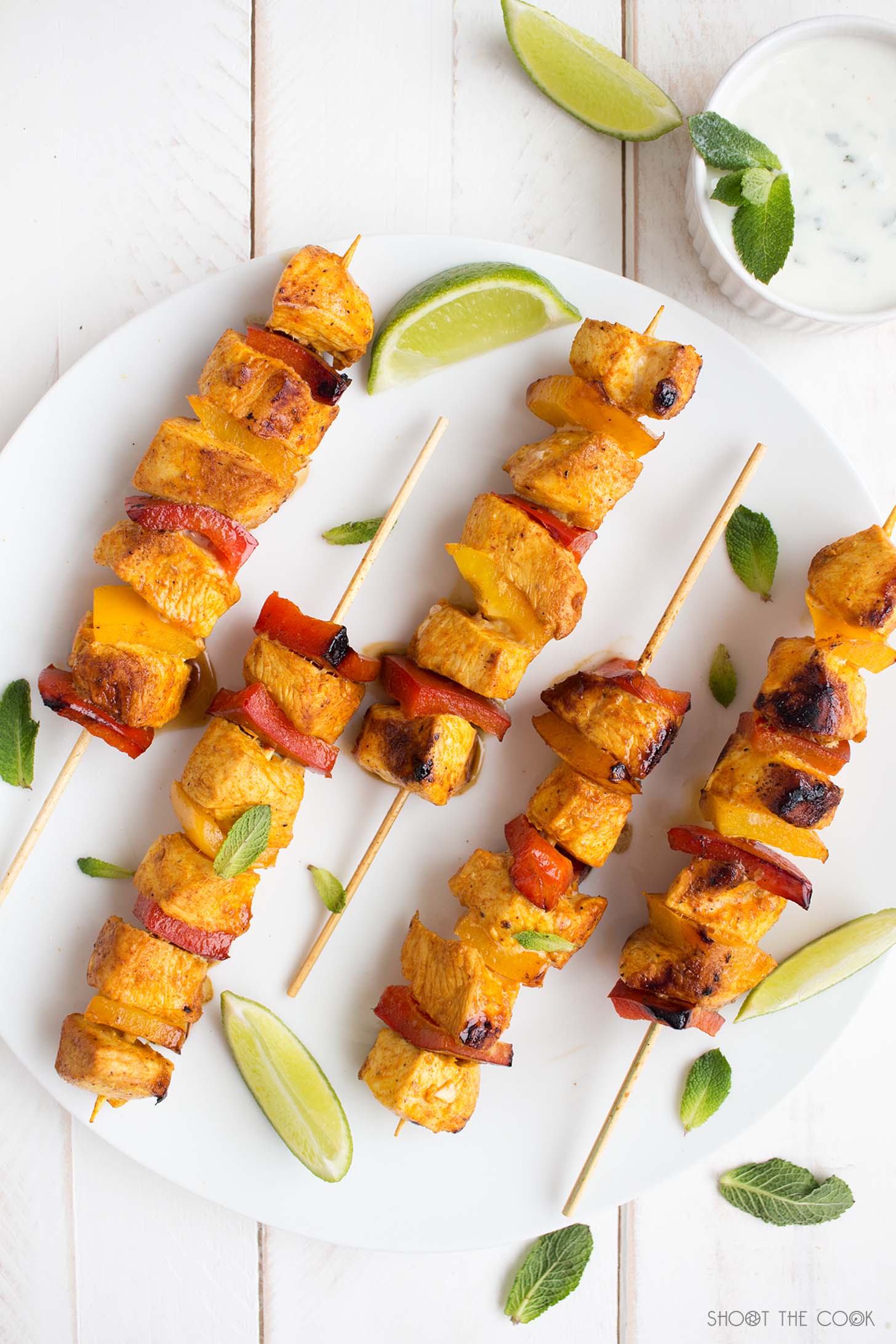 pinchos de pollo al curry receta
