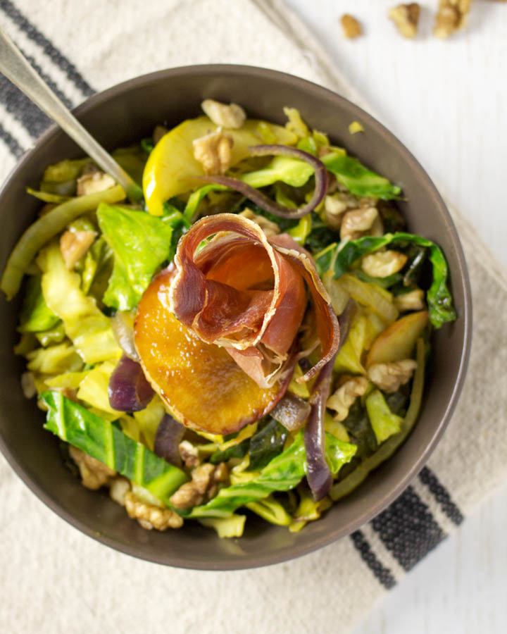 Repollo salteado receta
