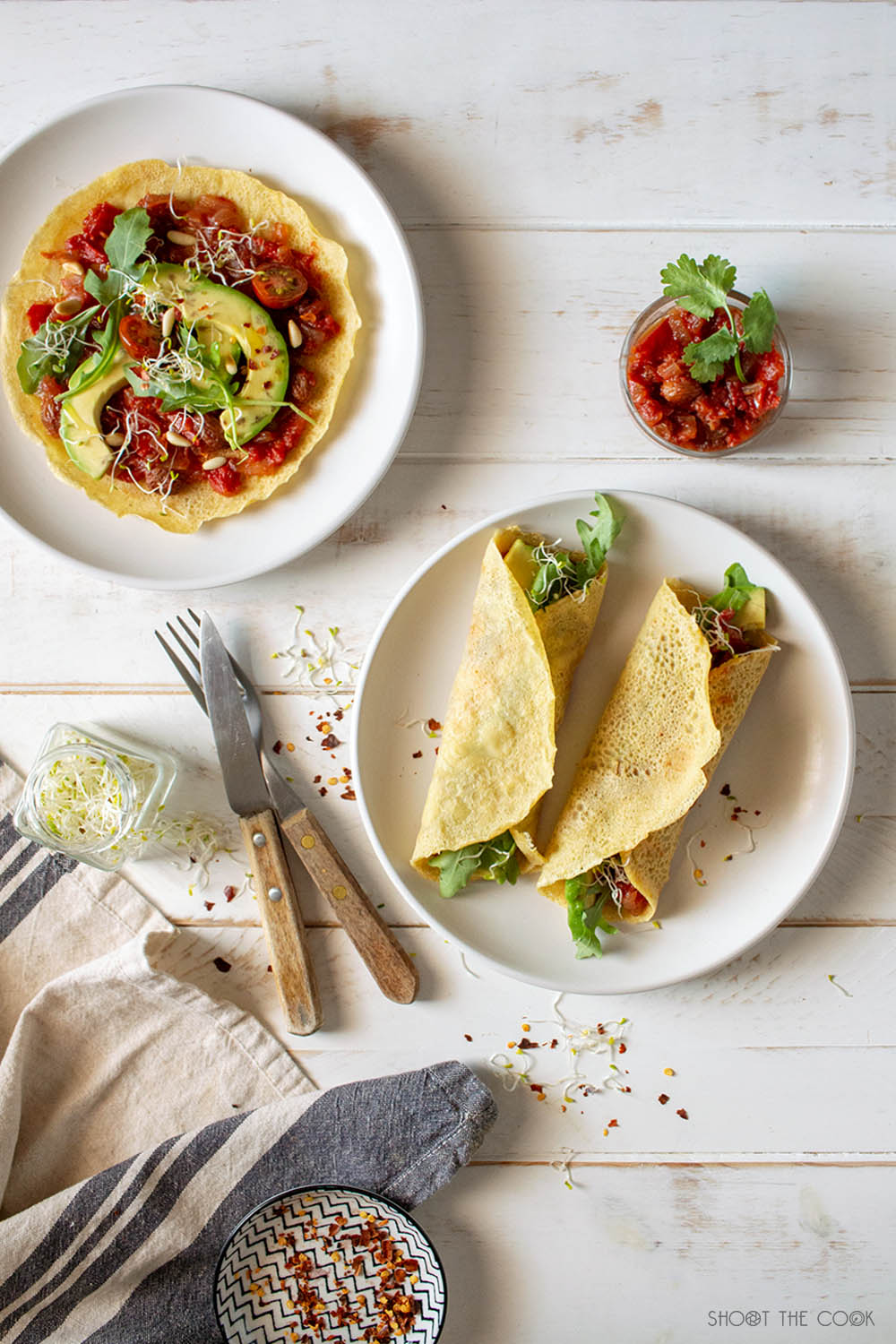 Socca, la crepe francesa de harina de garbanzo