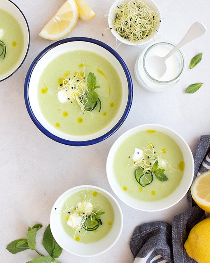 sopa de melon fria facil