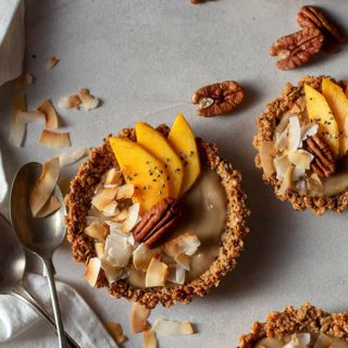 Tartaletas con crema de coco veganas