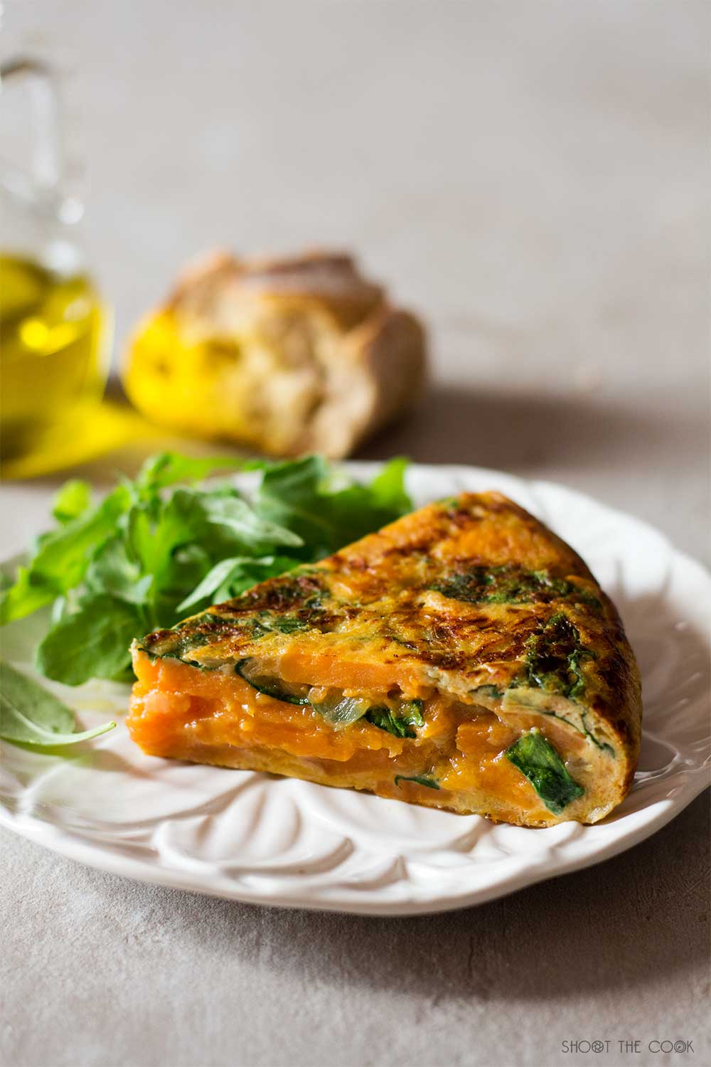 Tortilla de Boniato y Espinacas