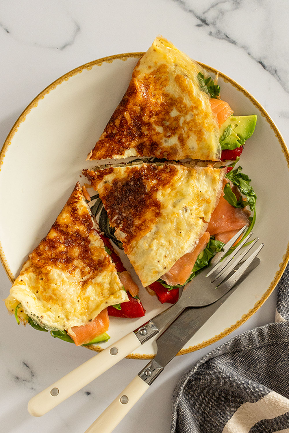 Tortilla rellena fácil